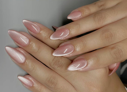 Nail Extension with Cat Eye in Guwahati